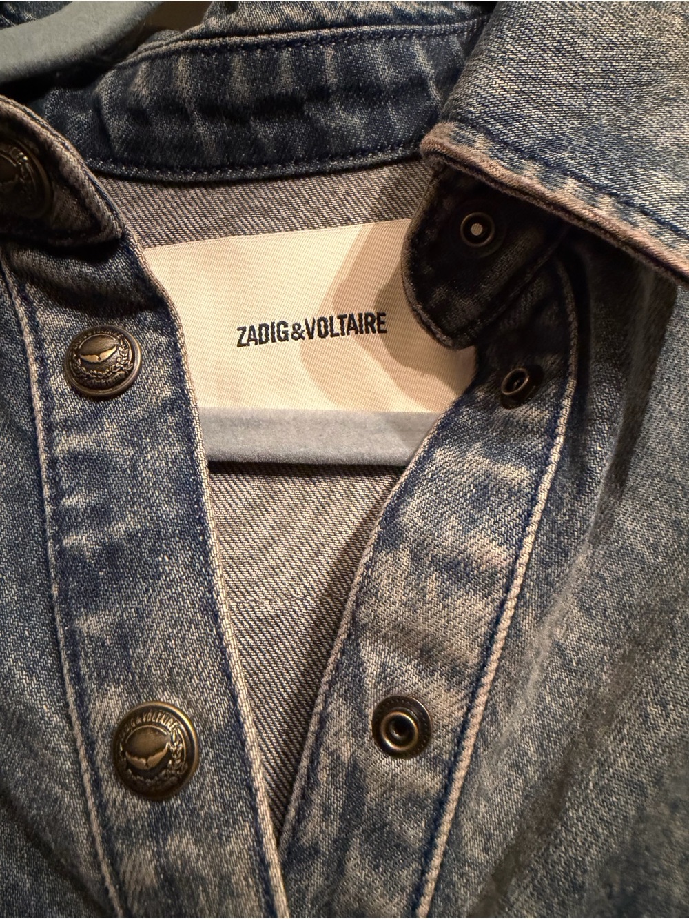 Zadig & Voltaire Timona Denim Shirt size M - Picture 8 of 9